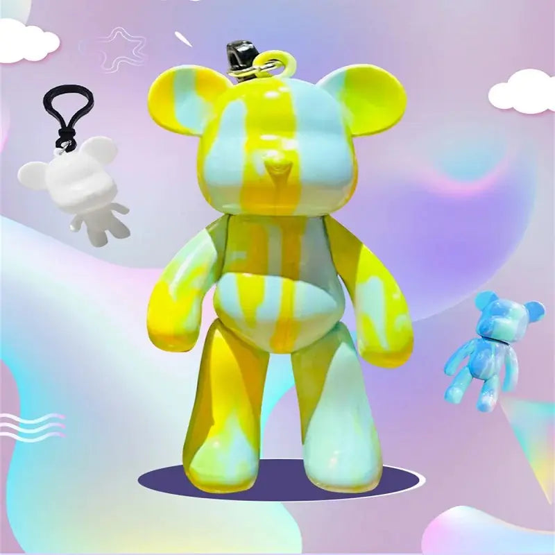 Expressive Fluid Bear Sculpture