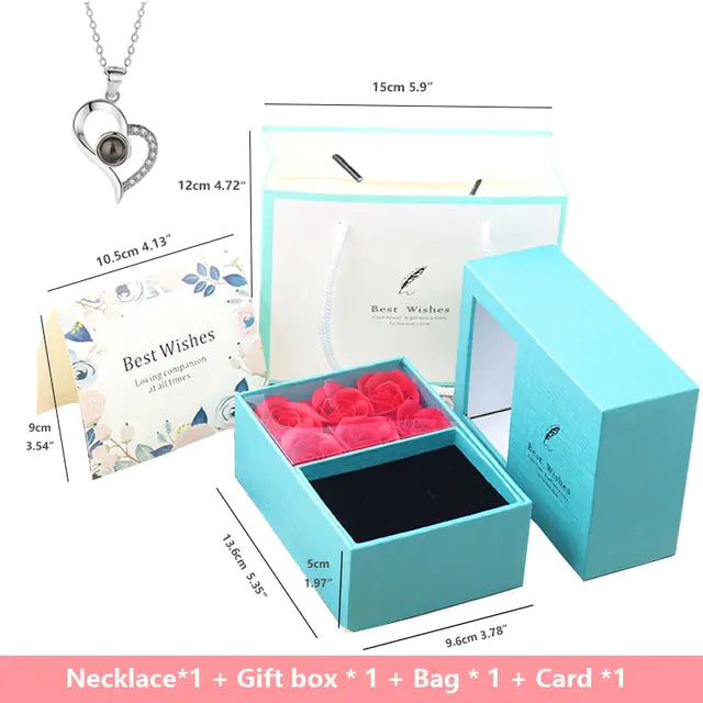 Geschenkbox mit Rosenseife