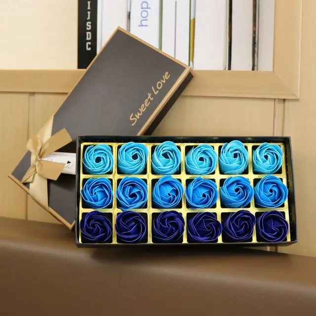 Geschenkbox mit Rosenseife