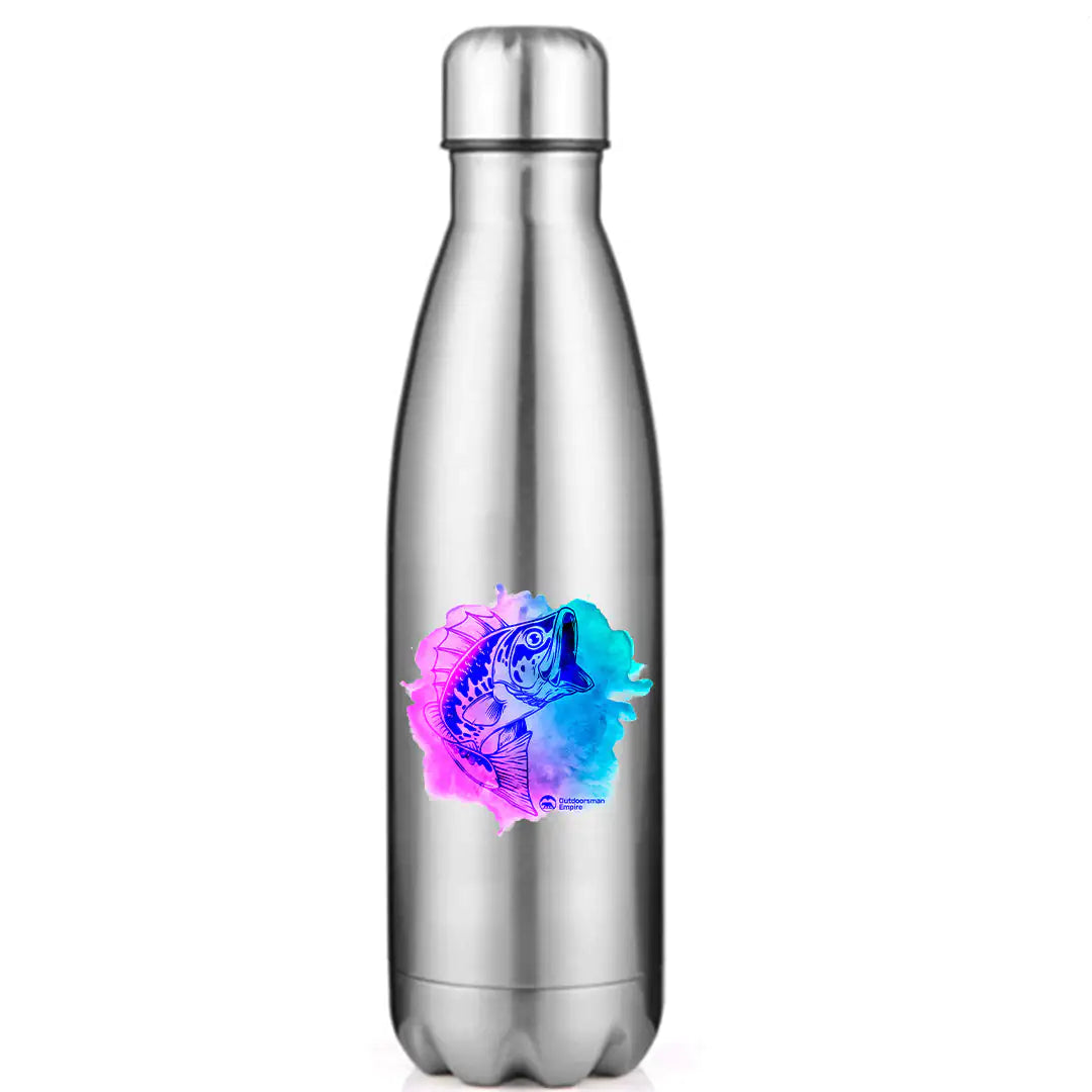 Watercolor Fishing' Stainless Steel Water Bottle