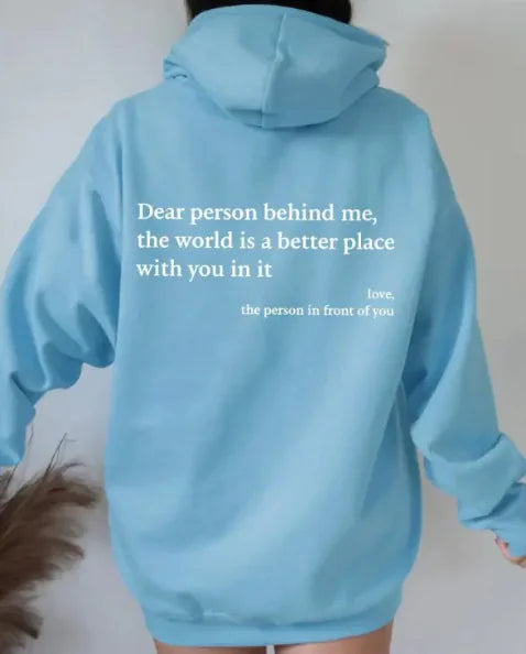 Dames geborstelde hoody met effen letters