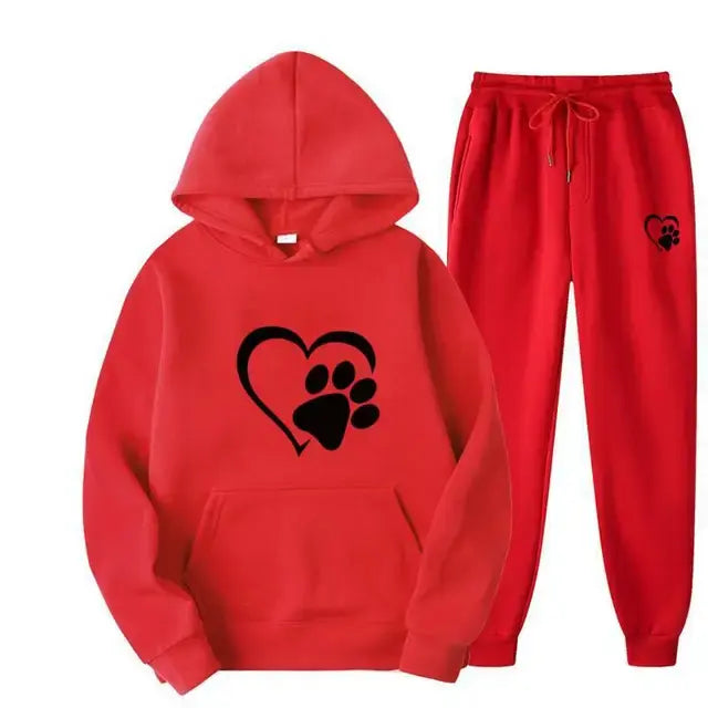 Hondenprint Hoodie en Broek