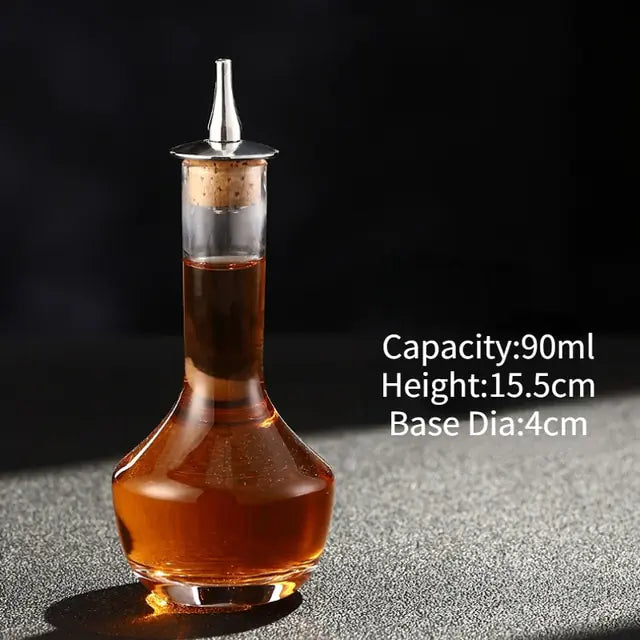 Cocktailbitters fles vintage glas