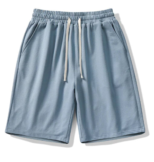 Zomerse katoenen sweatshorts met distressed look