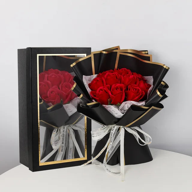 Artificial Crushed Rose Soap Flowers