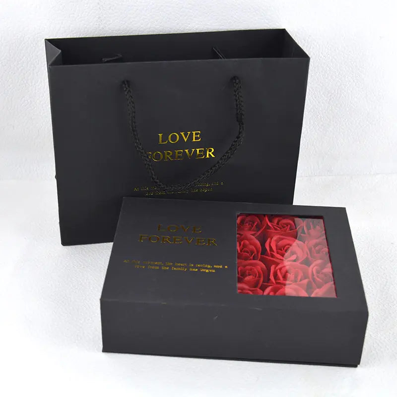 Geschenkbox mit Rosenseife