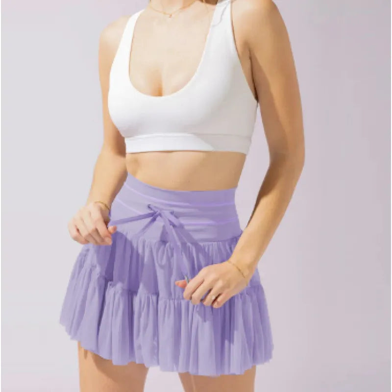 High Waist Lace Skorts