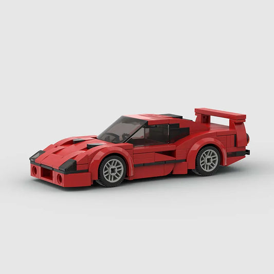 197 Pcs F40 Moc Speed Champions Sports Racer Cars