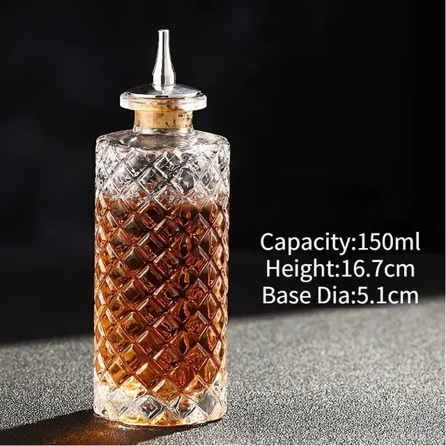 Cocktailbitters fles vintage glas