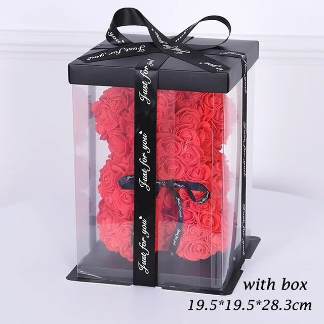1/2pc 25cm Teddy Rose Bear with Bouquet