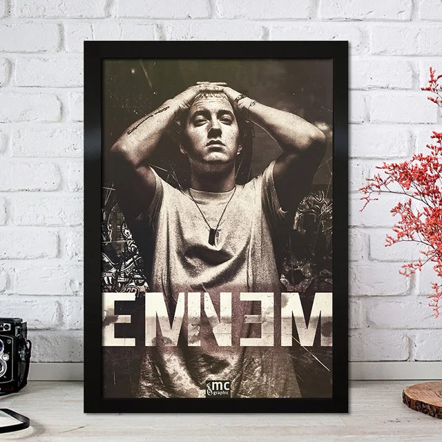 Super Rapper Eminems Posters and Prints Great Rap Singer Canvas Painting Music Star Wall Art Picture for Bedroom Home Decor