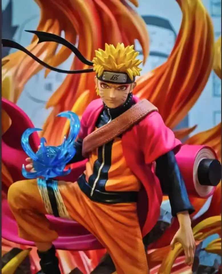 41cm New NARUTO Anime Figure Uzumaki Naruto Peripheral PVC Model Scene Statue Desktop Decorate Ornaments Birthday Gifts Toys