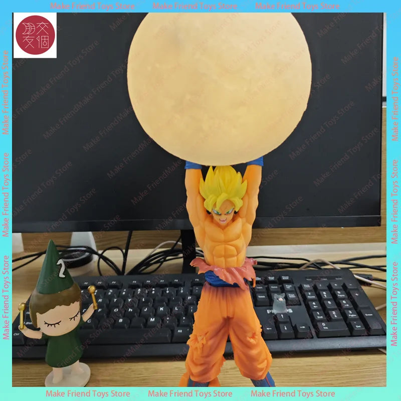 Rechargeable Dragon Ball Goku Kamehameha LED Desk Lamp with Magnetic Levitation Energy Wave – Super Saiyan Son Kakarotto Night