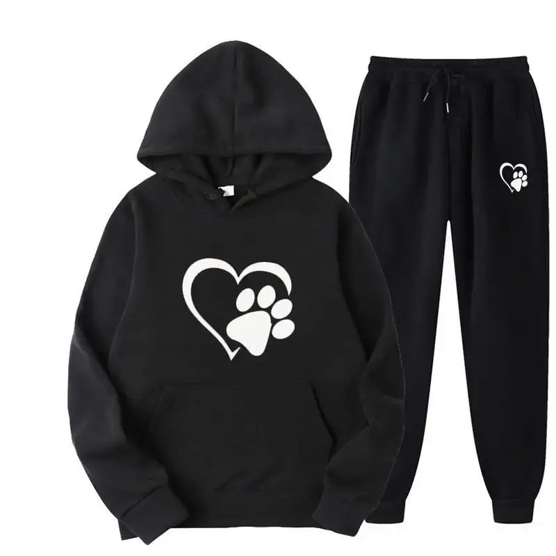Hondenprint Hoodie en Broek