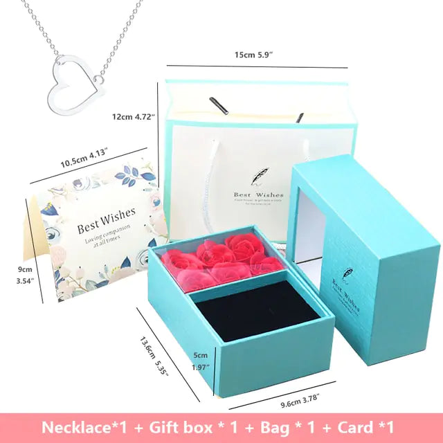 Geschenkbox mit Rosenseife