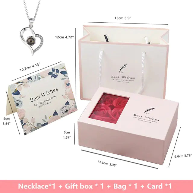 Geschenkbox mit Rosenseife