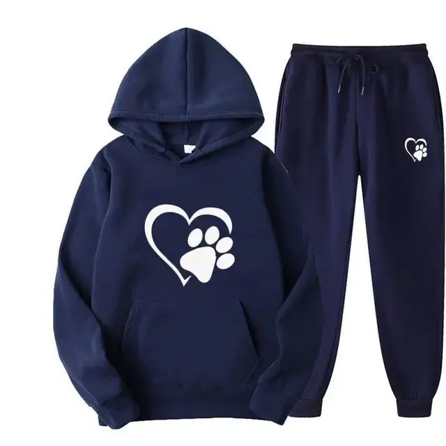 Hondenprint Hoodie en Broek
