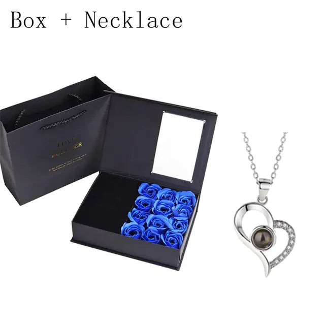 Geschenkbox mit Rosenseife