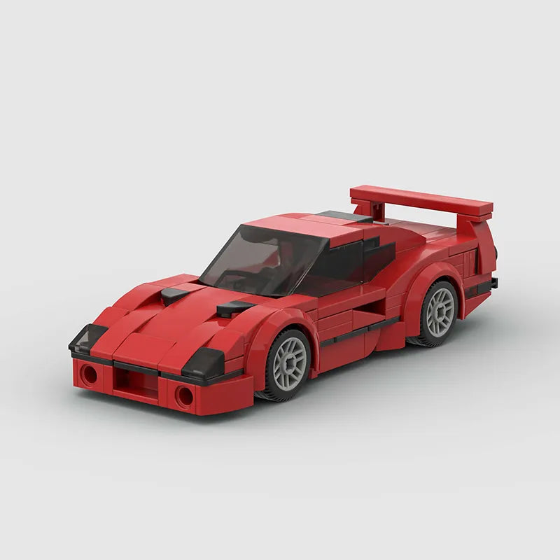 197 Pcs F40 Moc Speed Champions Sports Racer Cars