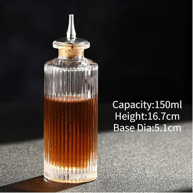 Cocktailbitters fles vintage glas