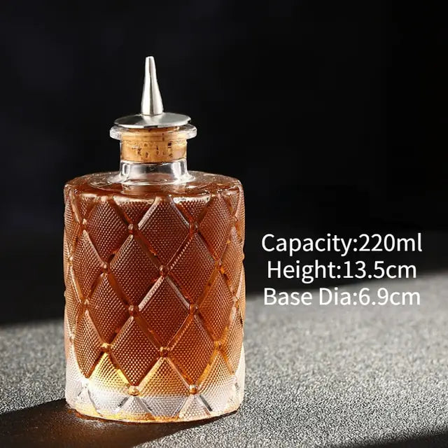 Cocktailbitters fles vintage glas