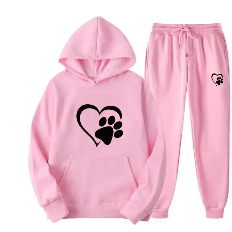 Hondenprint Hoodie en Broek