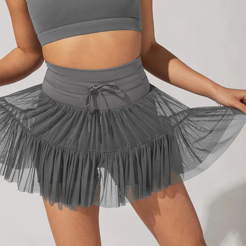 High Waist Lace Skorts