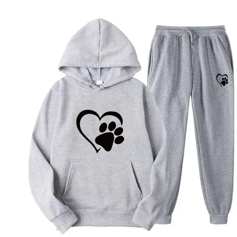 Hondenprint Hoodie en Broek