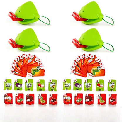 Adult & Party Game for 2-4 Players - Fast-Paced Bug Catching & Chameleon Tongue Licking Competition with Memory Challenge - Plastic Group Game Night for Christmas, Birthdays, Family Game Night (Random Colors) - & Adults Party