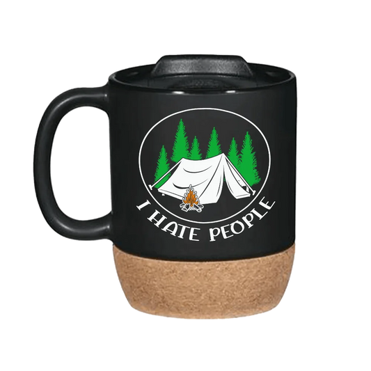 Ik haat mensen 15oz kurken mok