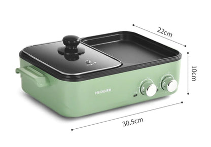 Hotpot met grill voor biefstuk