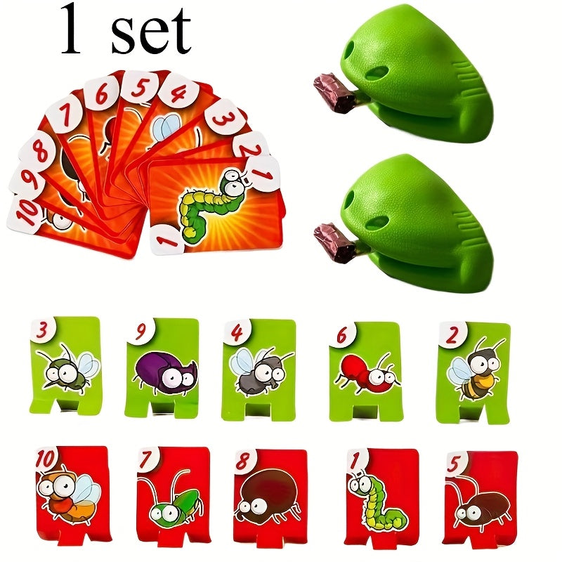Adult & Party Game for 2-4 Players - Fast-Paced Bug Catching & Chameleon Tongue Licking Competition with Memory Challenge - Plastic Group Game Night for Christmas, Birthdays, Family Game Night (Random Colors) - & Adults Party
