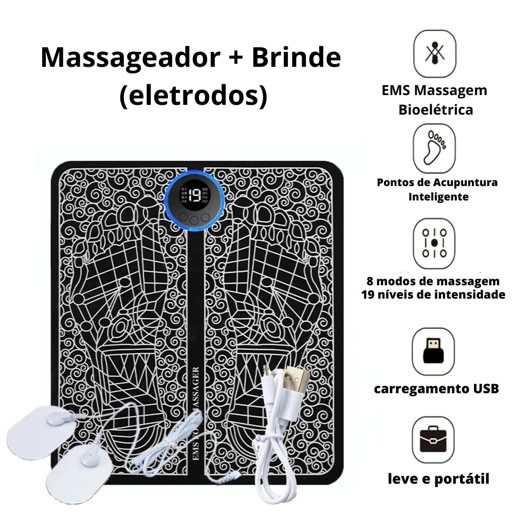FootEase Pro - Krachtige elektrische voetmassager + bonus-elektrodemassagers