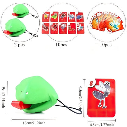 Adult & Party Game for 2-4 Players - Fast-Paced Bug Catching & Chameleon Tongue Licking Competition with Memory Challenge - Plastic Group Game Night for Christmas, Birthdays, Family Game Night (Random Colors) - & Adults Party