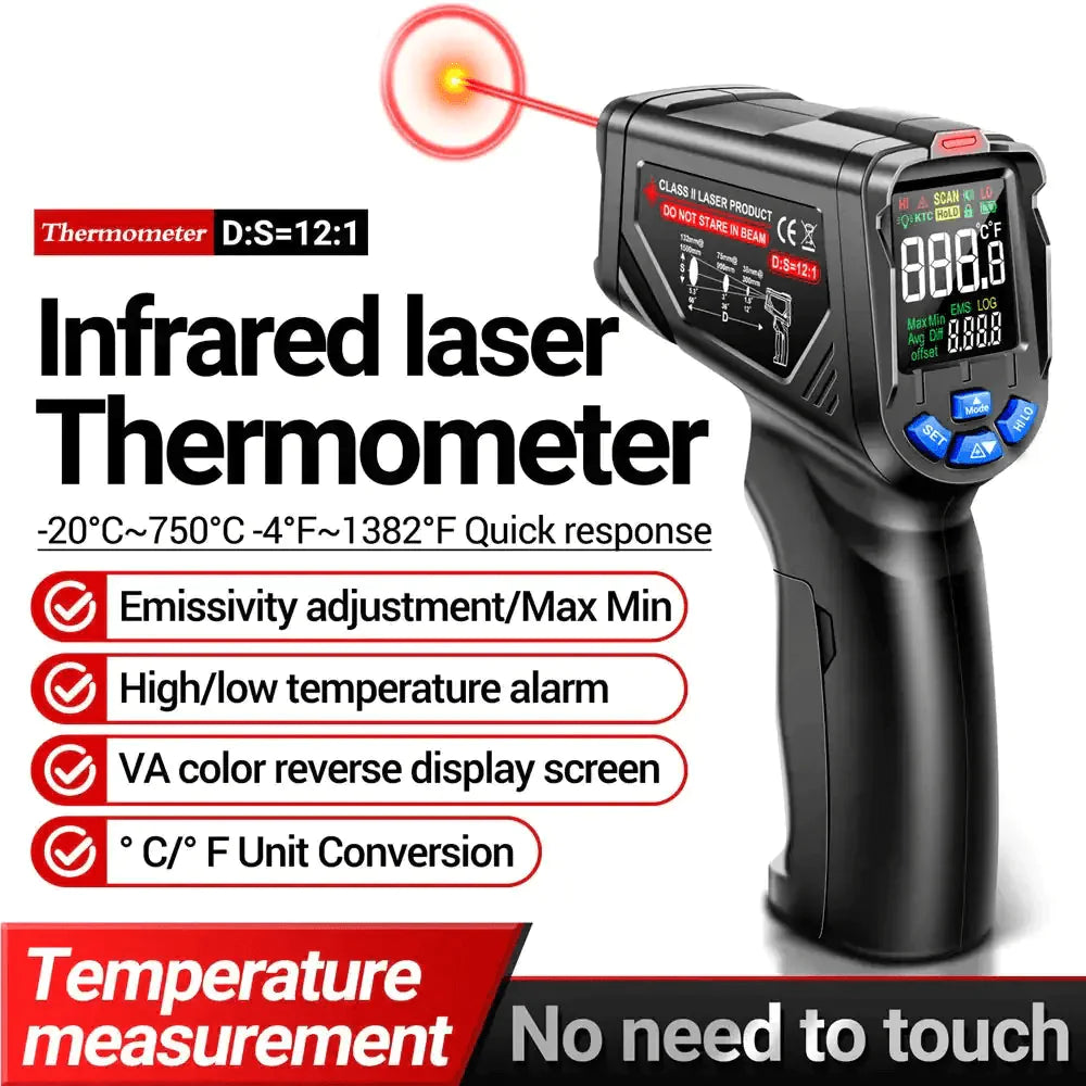 Infrarood laserthermometer contactloos