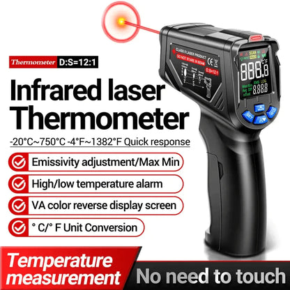 Infrarood laserthermometer contactloos