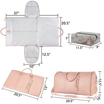 Foldable Women's Travel Convenient Carry-On Bag