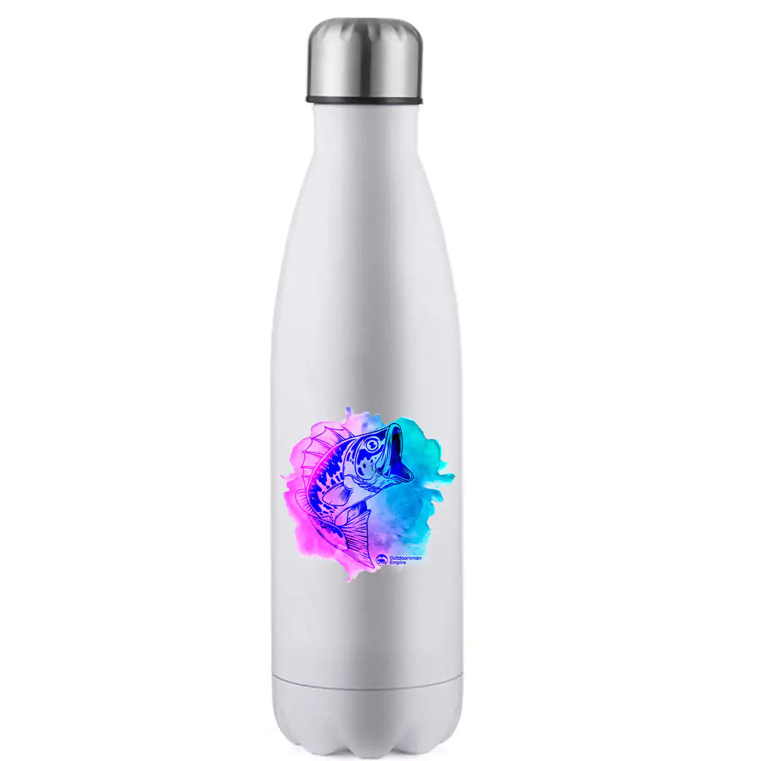 Watercolor Fishing' Stainless Steel Water Bottle