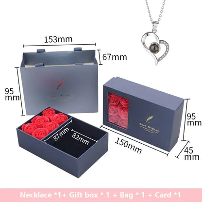 Geschenkbox mit Rosenseife