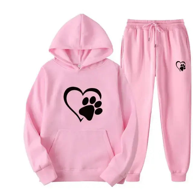 Hondenprint Hoodie en Broek
