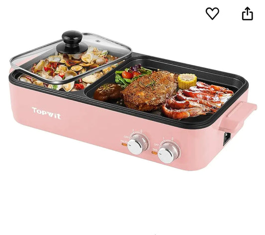 Hotpot met grill voor biefstuk