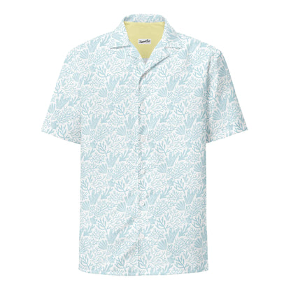 Coral Reef Resort Button Down Hawaiian Shirt - Kust Zomer 2024 Collectie