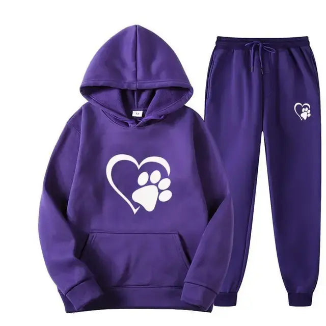 Hondenprint Hoodie en Broek