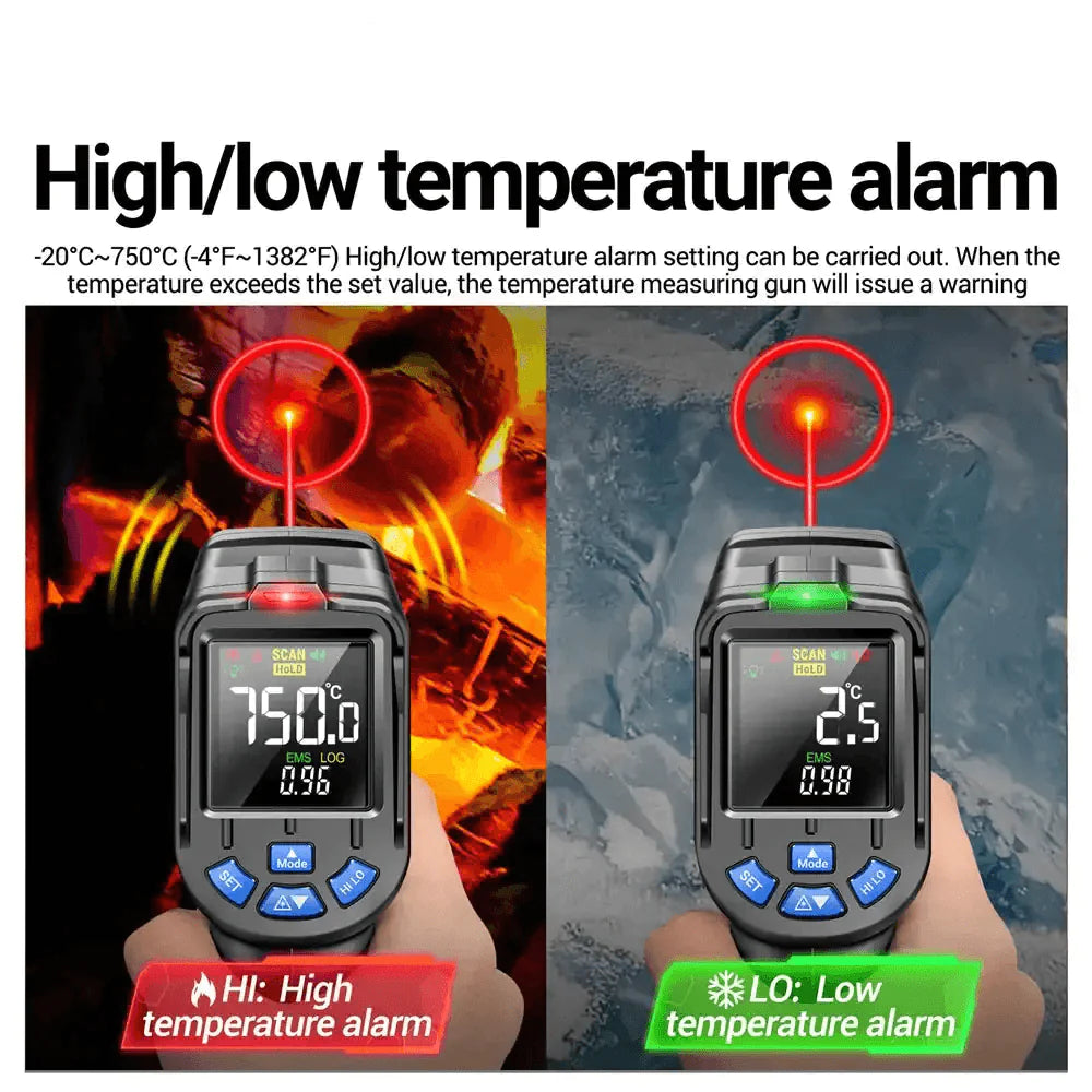Infrarood laserthermometer contactloos