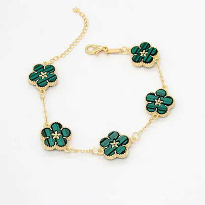 18k vergulde bloemenarmbanden