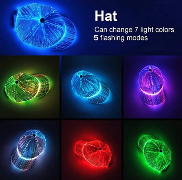 Led-oplichtende hoed