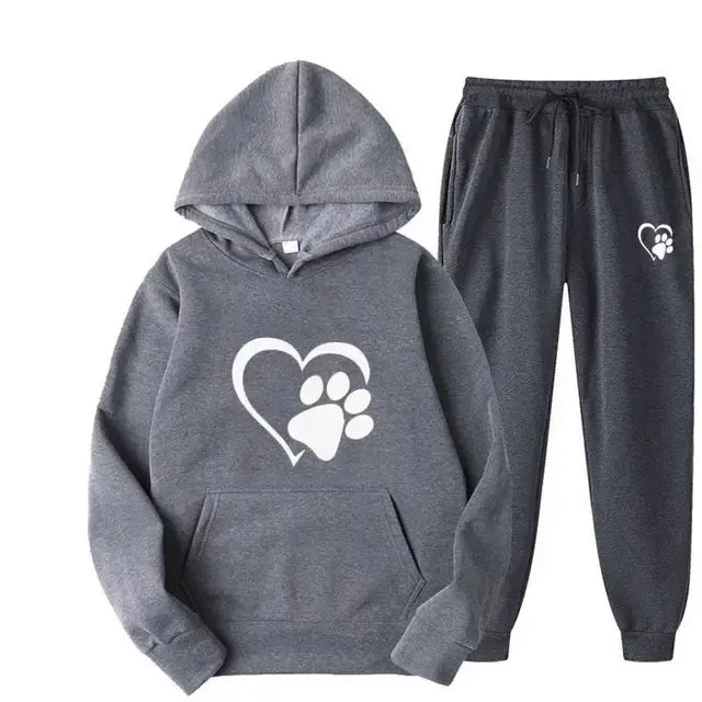 Hondenprint Hoodie en Broek