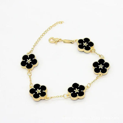 18k vergulde bloemenarmbanden