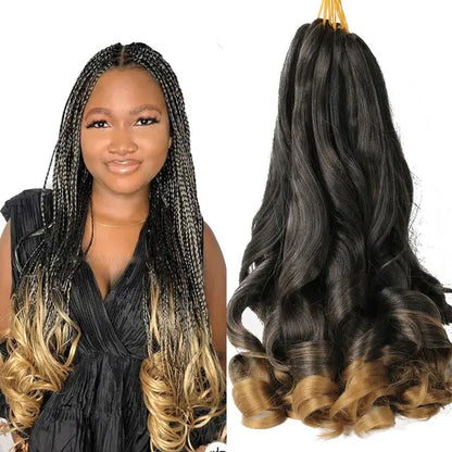 Franse Krul Vlecht Synthetisch Haar