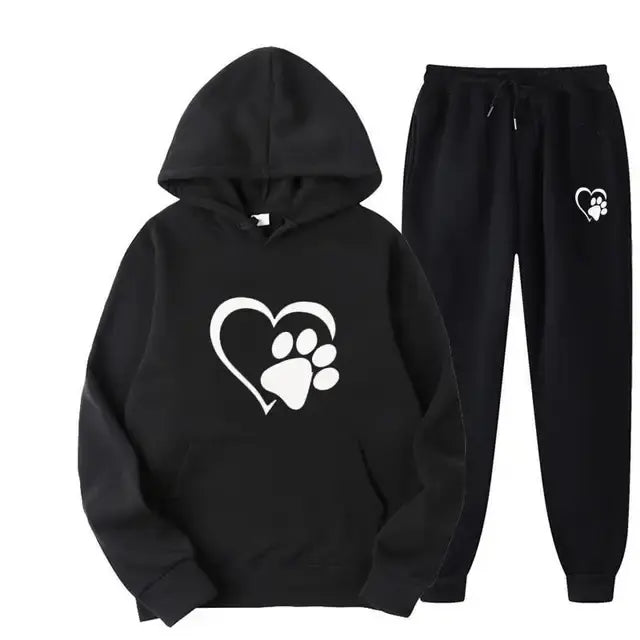 Hondenprint Hoodie en Broek